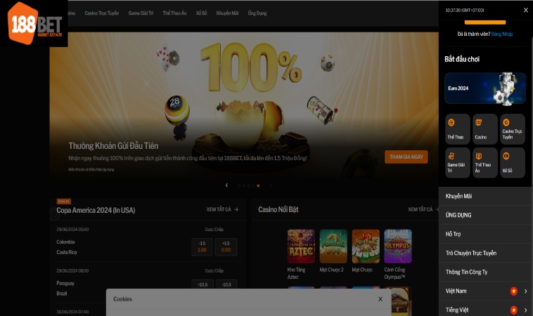 188Bet Hoạt Động Tại Bao Nhiêu Quốc Gia & Định Hướng 2 Yếu tố giúp 188Bet hoạt động quy mô quốc tế
